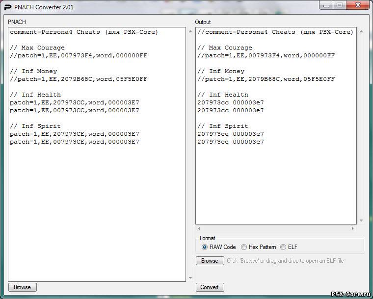 PNACH Converter