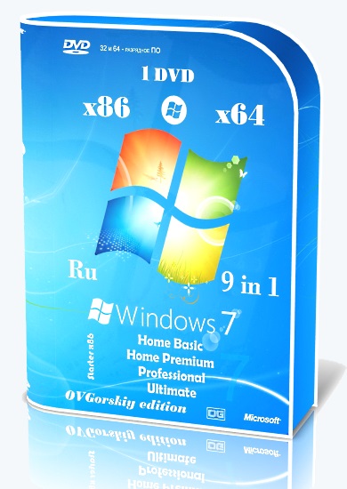 Microsoft Windows 7 SP1 [v 6.1.7601.26769 Service Pack 1 Сборка 7601 | x86/x64 Ru 9 in 1 Update 10.2023] (2023) PC | by OVGorskiy